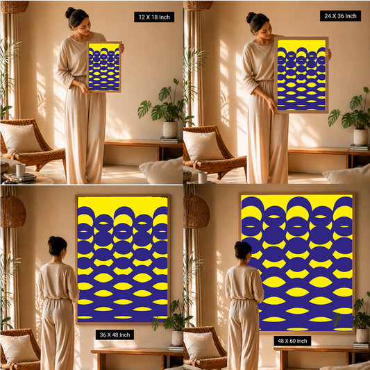 Bilateral Art Print – Therapeutic Dot Art for EMDR & Somatic Therapy Rooms