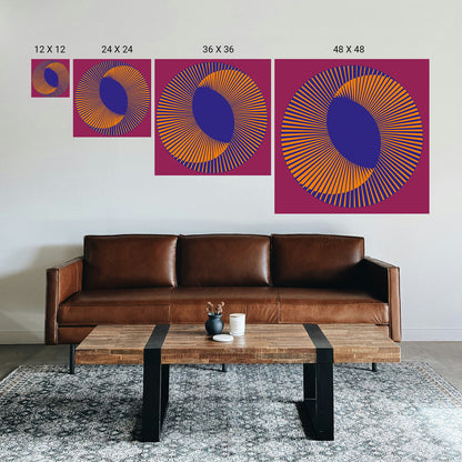 Hypnotic illusion artwork for relaxation and focus enhancement