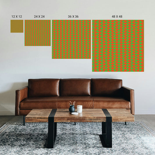 Therapeutic illusion wall art for meditation room decor