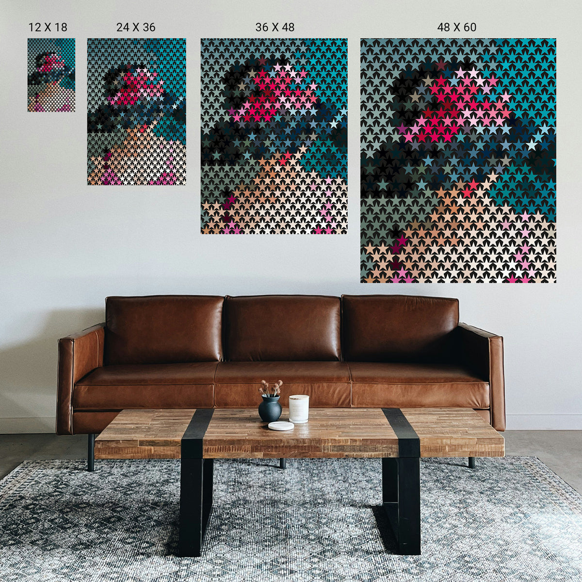 Therapeutic art print for focus and relaxation