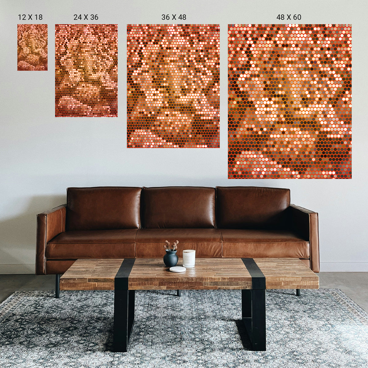 Therapeutic illusion wall art for mindfulness decor