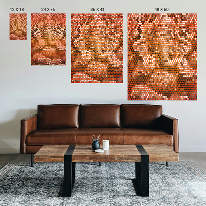Therapeutic illusion wall art for mindfulness decor