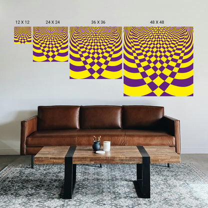Therapeutic illusion artwork for stress-free home interior