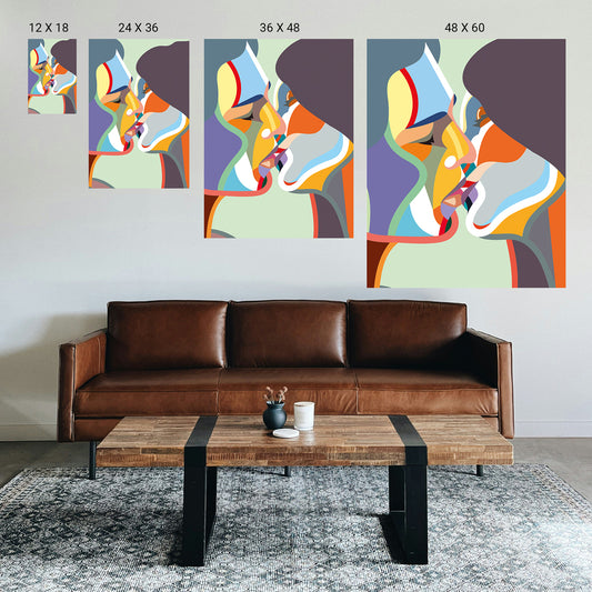 Therapeutic illusion wall art for mindfulness decor