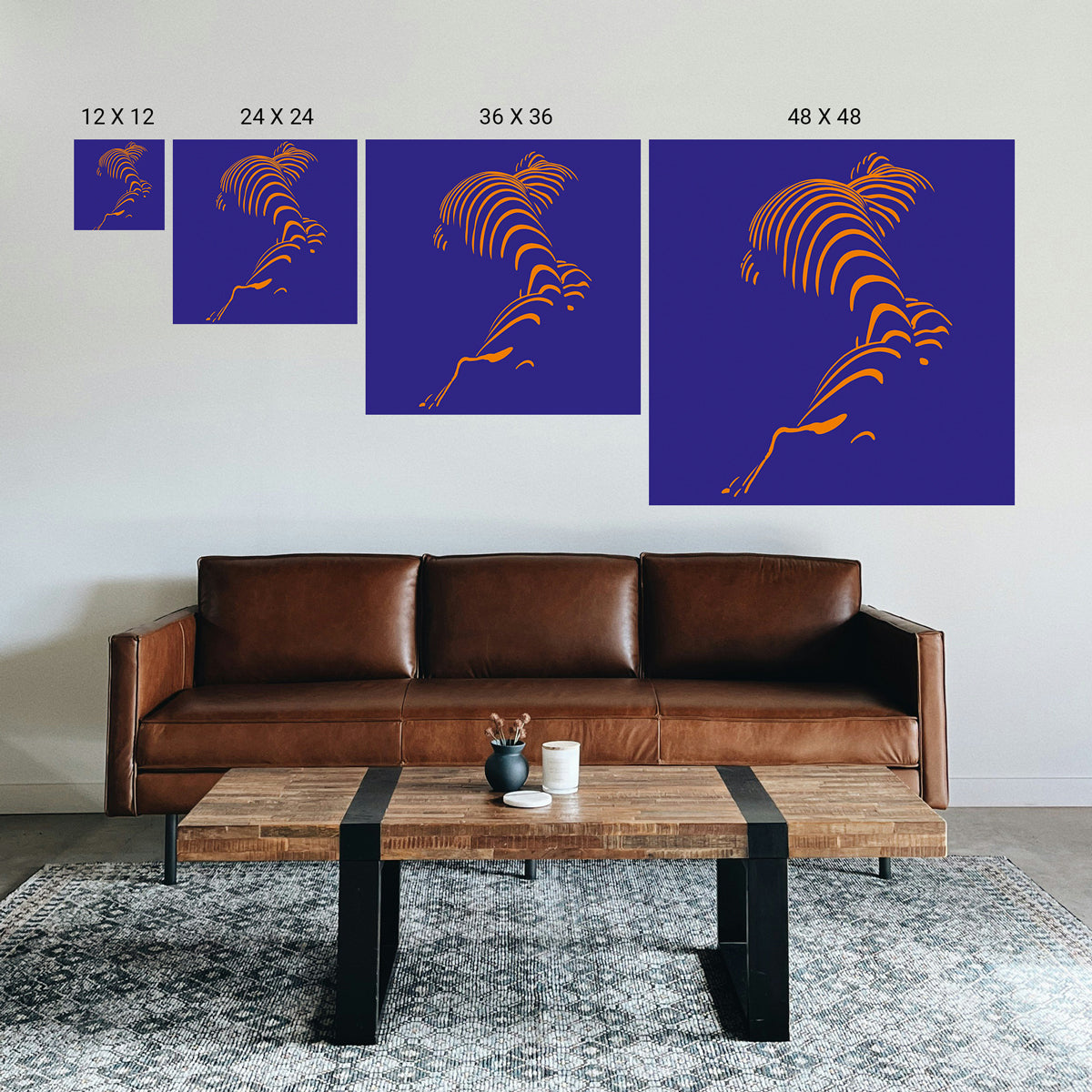 Stress relief illusion artwork for modern interiors