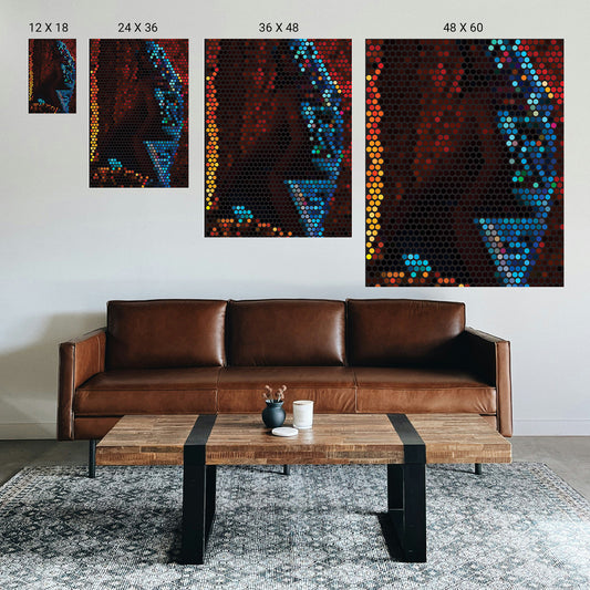 Illusion art print for mindfulness living