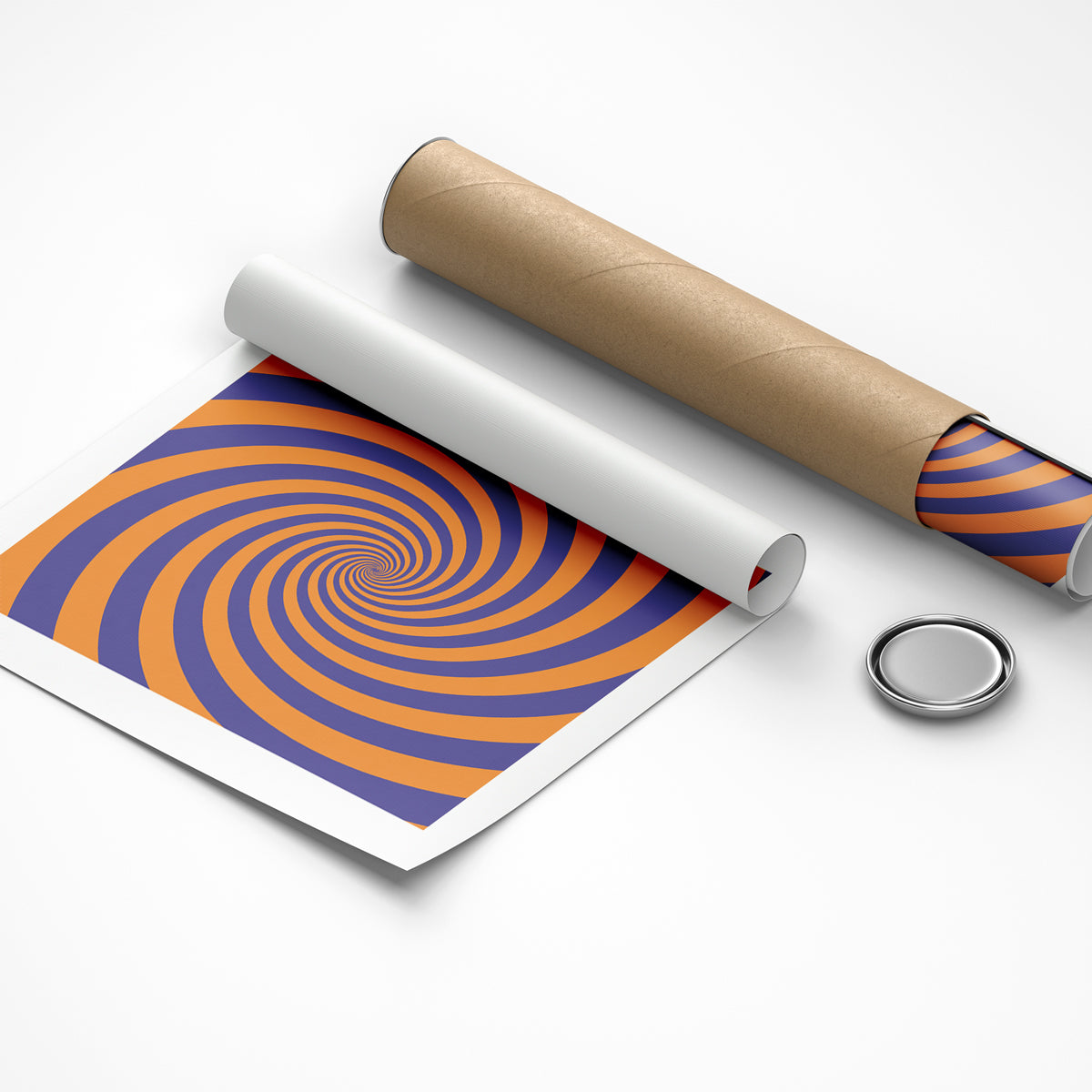 Optical illusion artwork for visual relaxation and focus