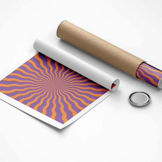 Optical illusion artwork for soothing visual experience