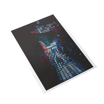 Colorful abstract design on a black background