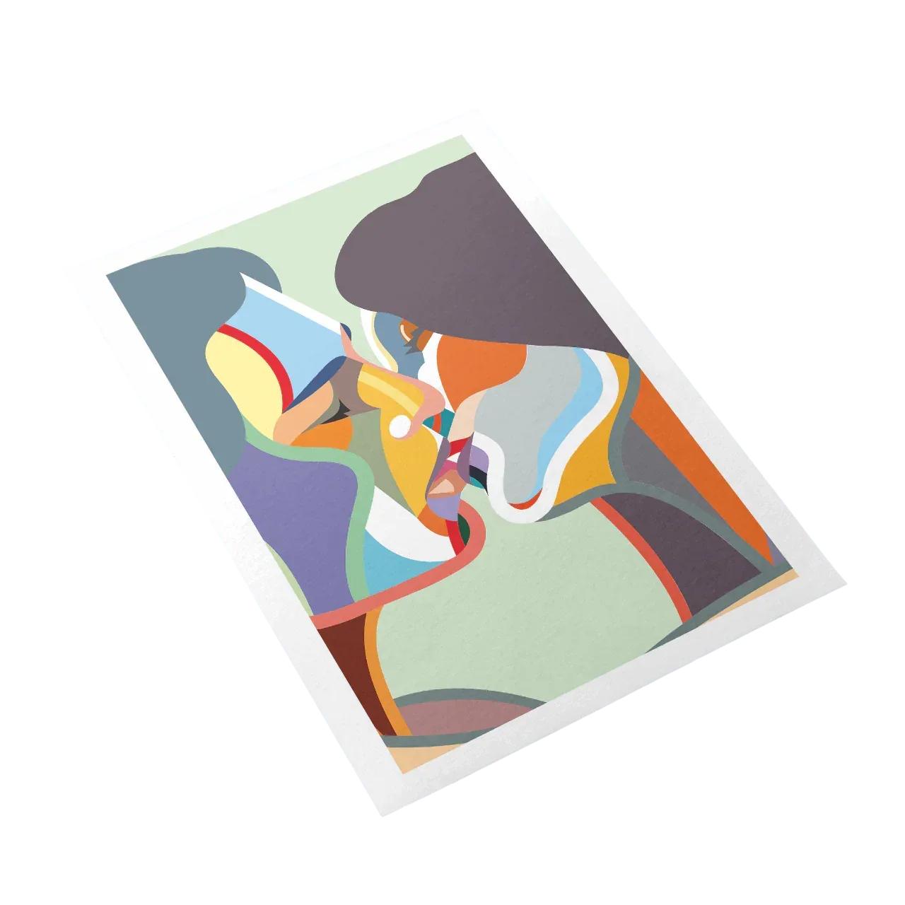 Colorful abstract design on a white background