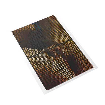 Patterned paper with a geometric design on a white background