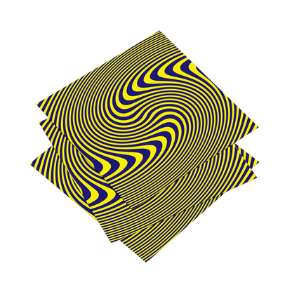 Optical illusion wall decor for focus and productivity boost