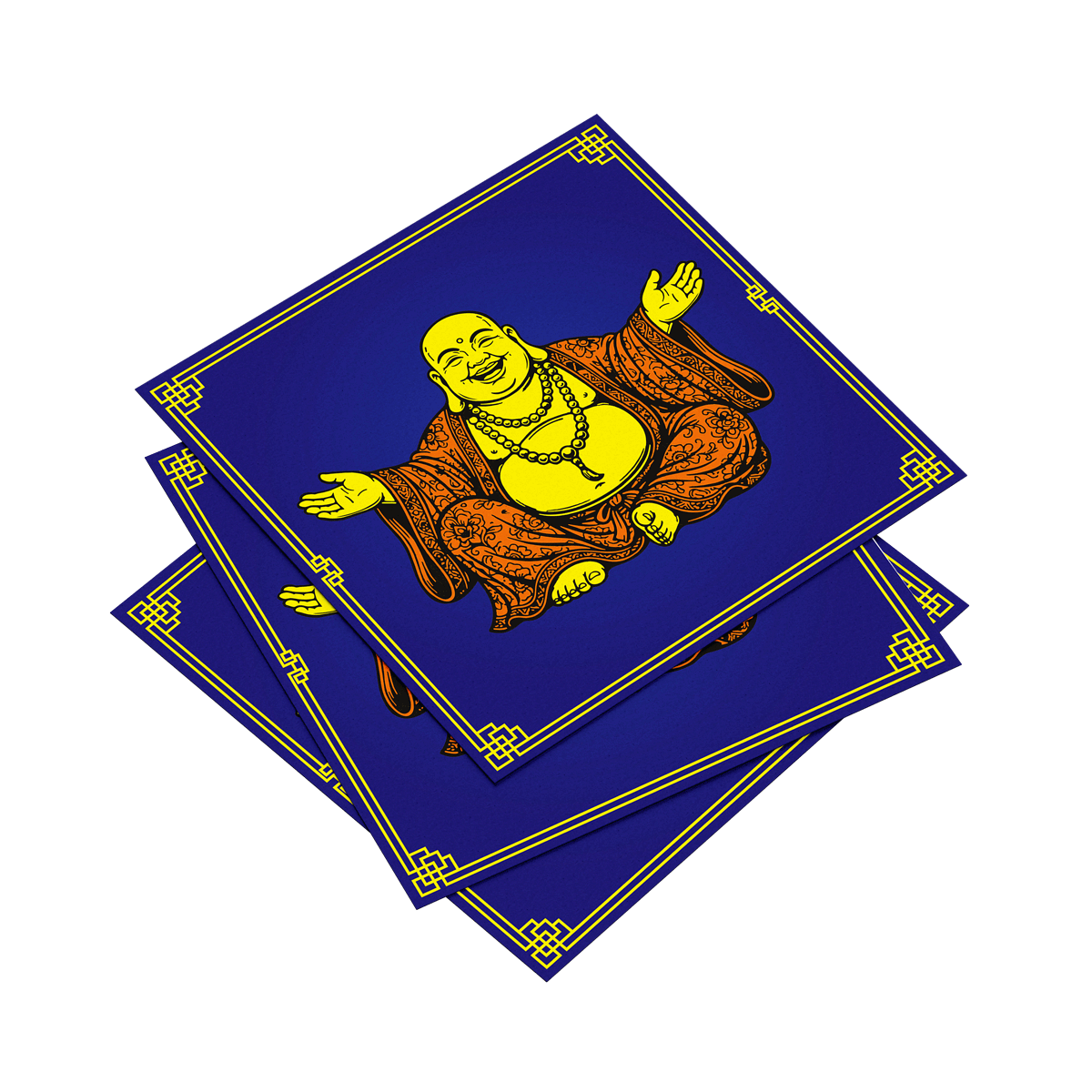 Spa‑inspired wellness clinic using a large dot‑art print near a plant.