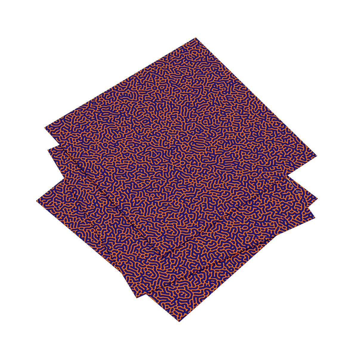 Two different size prints of the same symmetry artwork side by side.