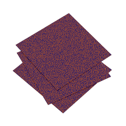 Two different size prints of the same symmetry artwork side by side.