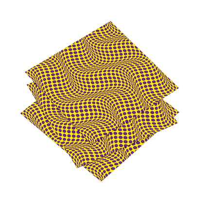 Optical illusion decor for mental clarity and relaxation