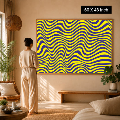 Abstract dusk landscape canvas print for cozy living room walls