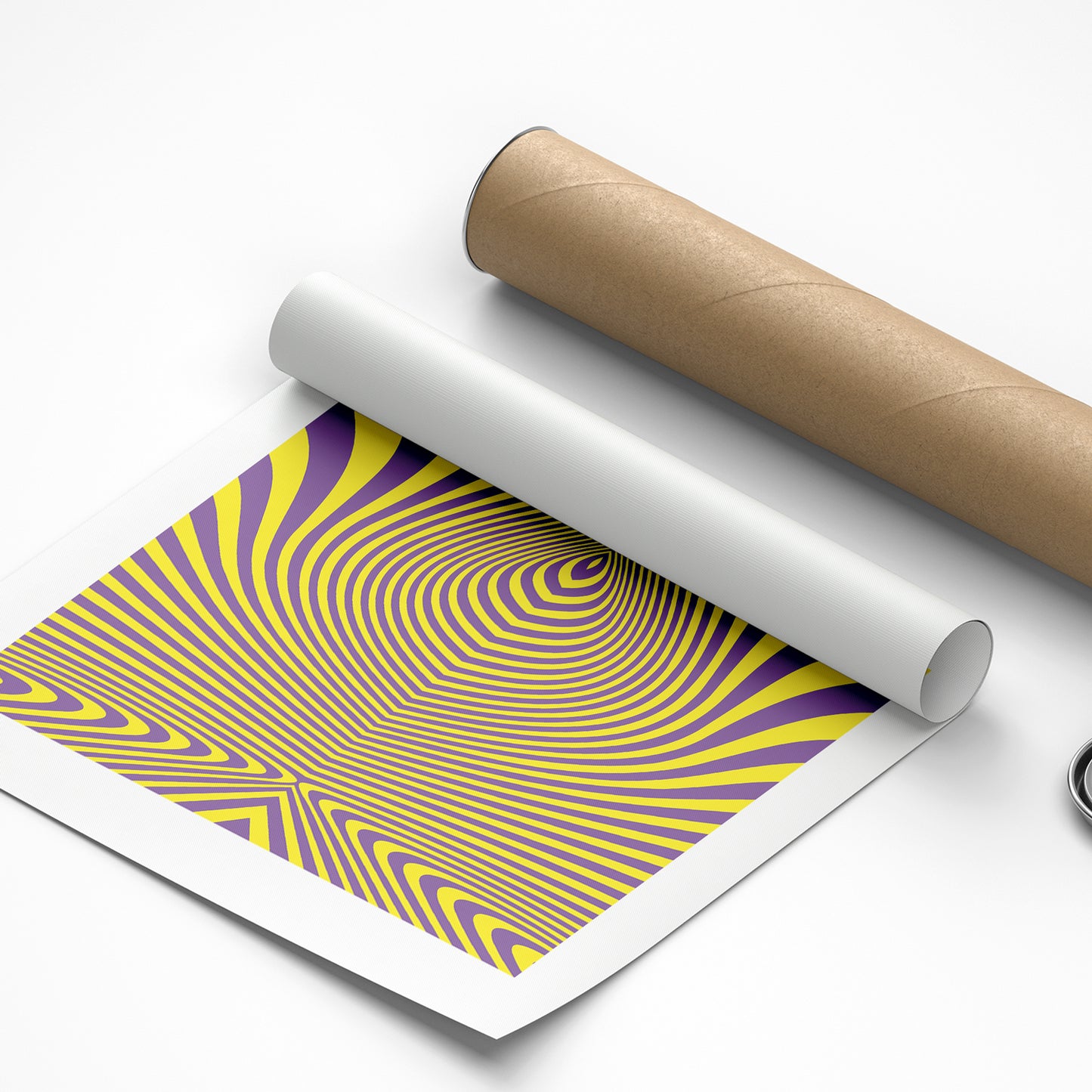 Abstract floral petal lines poster for restful sleep sanctuary