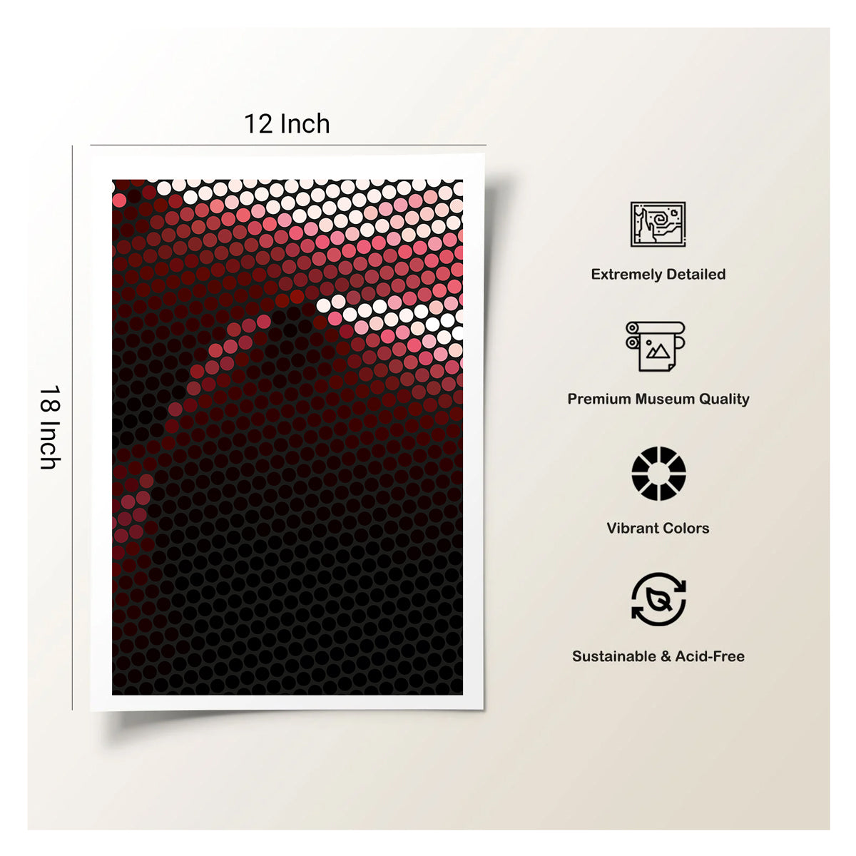 Abstract plaster waves poster created for rapid panic relief