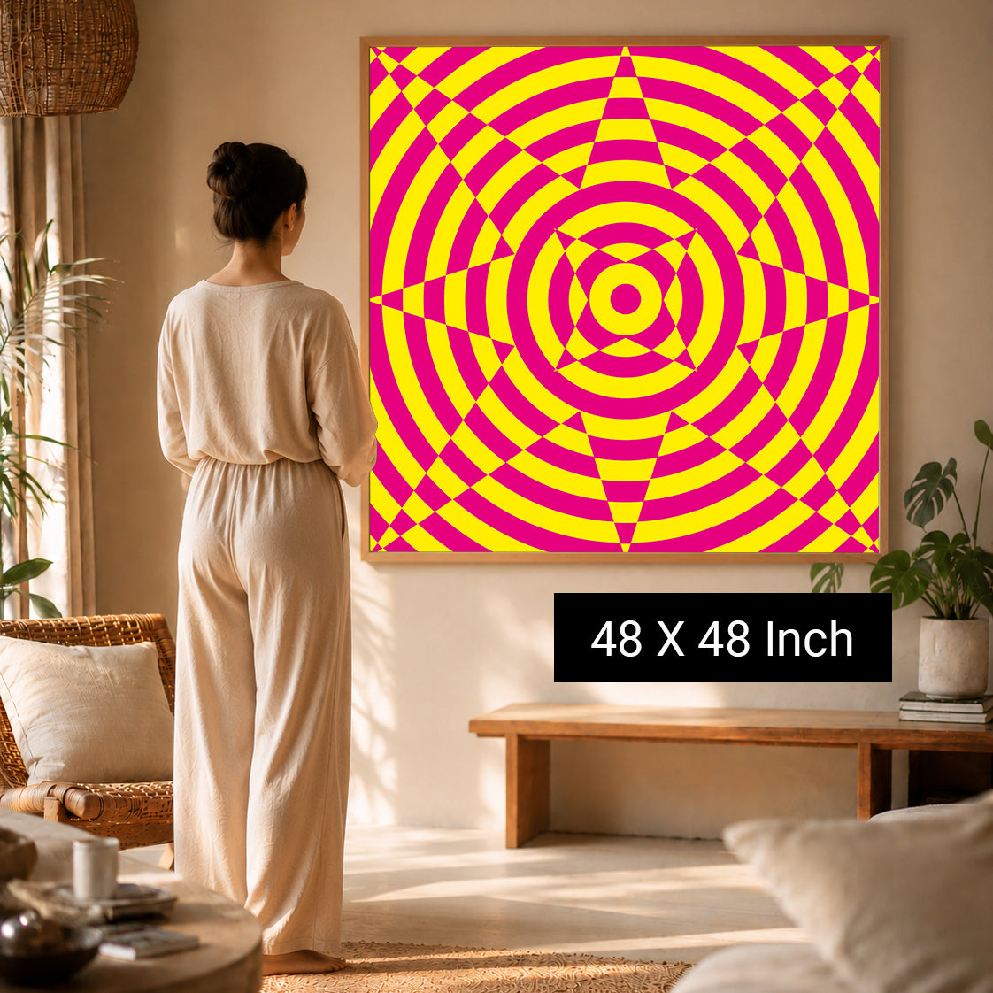 Abstract slow-movement artwork for racing thoughts and stress