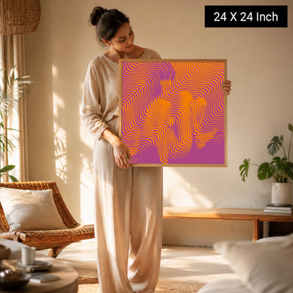 Abstract visual tranquility print for deep meditation practice