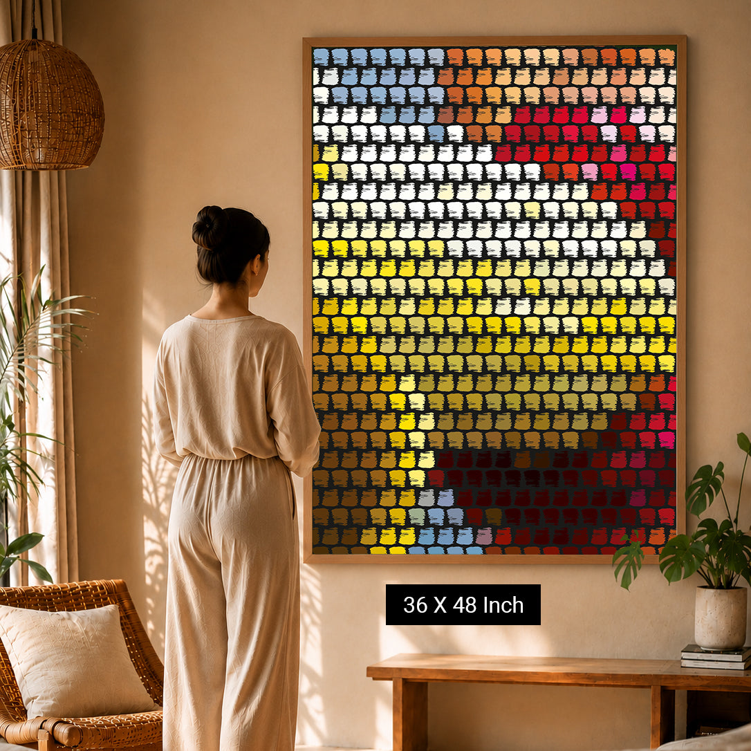 Abstract water reflection art print for quiet visual meditation