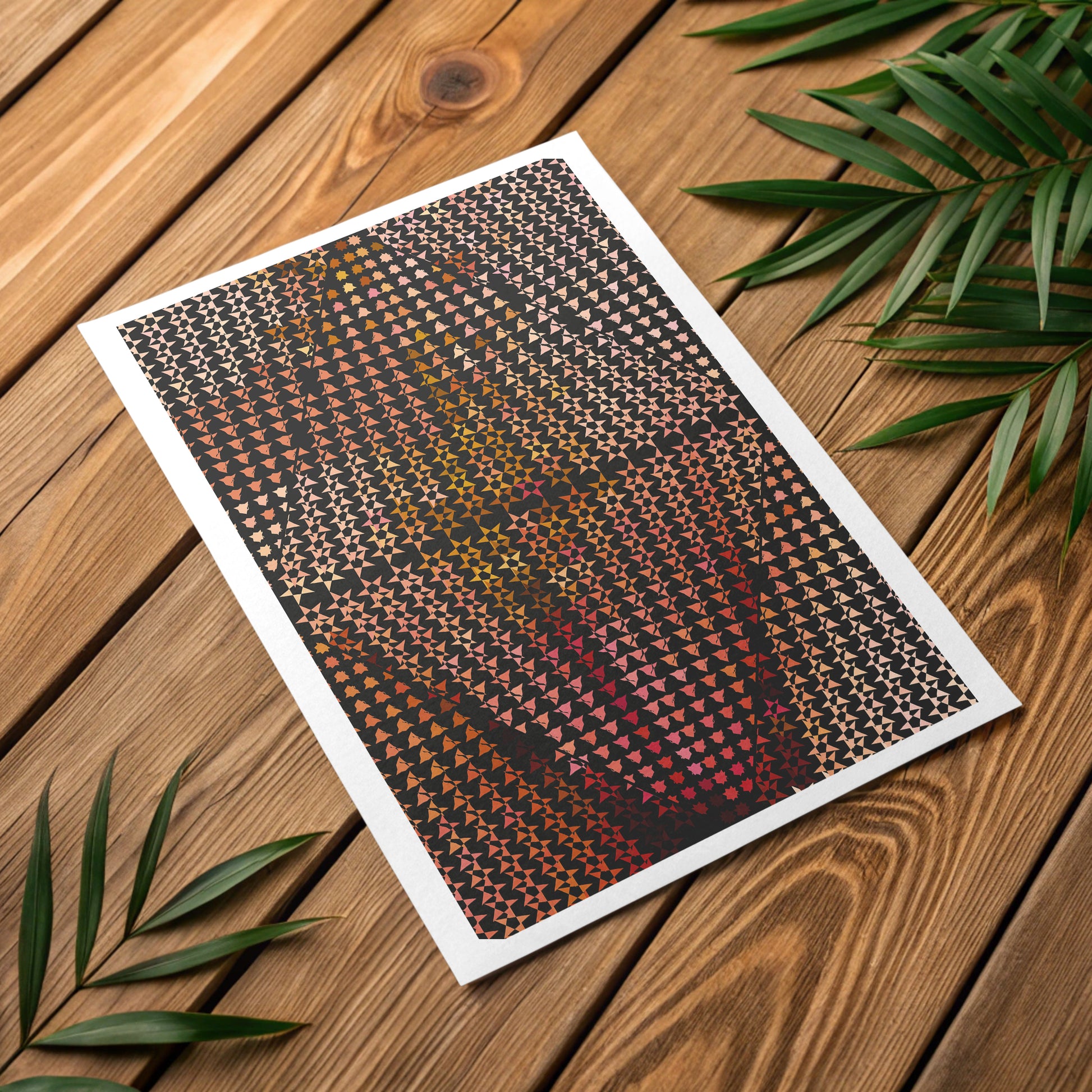 Biophilic organic petal art print for holistic wellness rooms