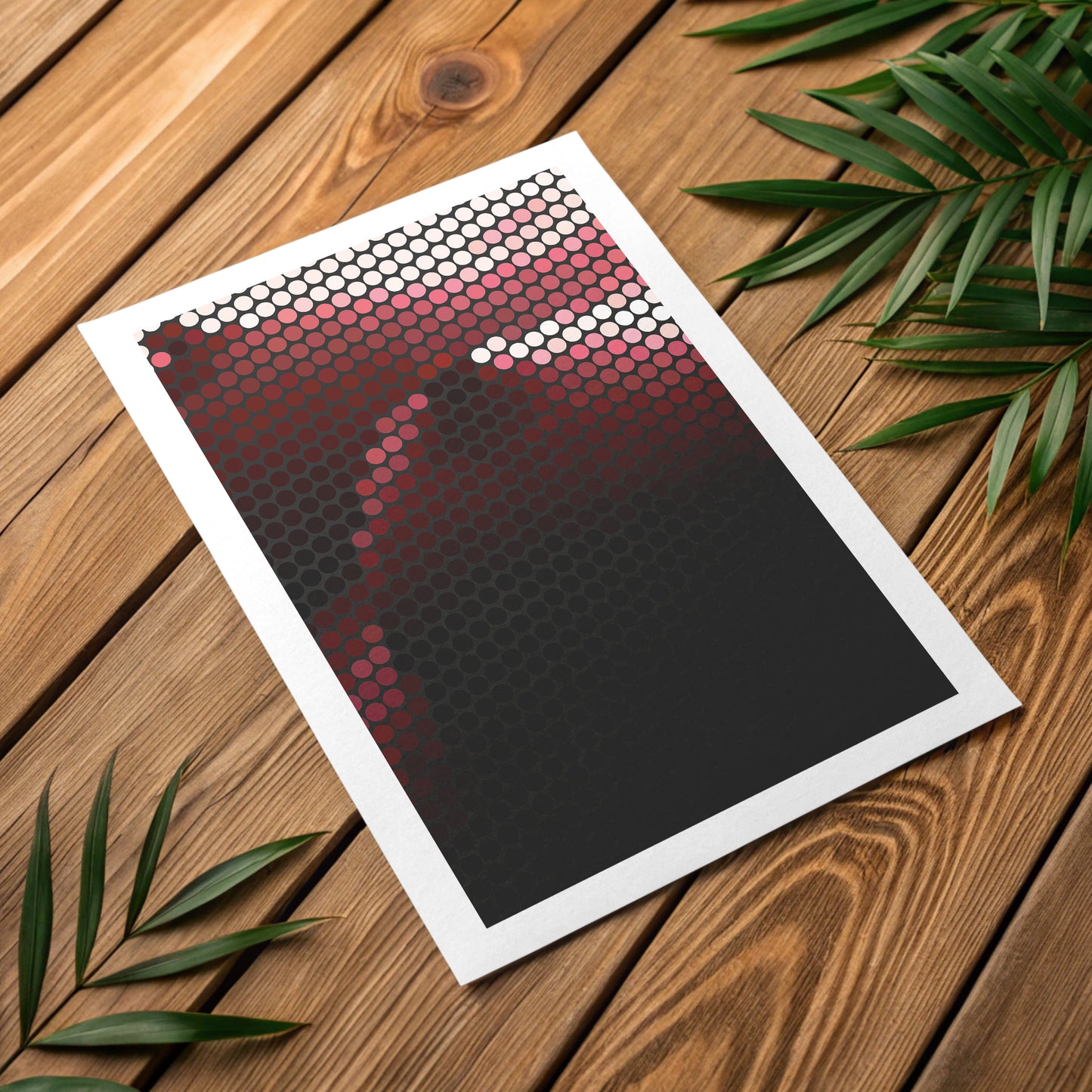 Biophilic water ripple canvas print designed for panic relief