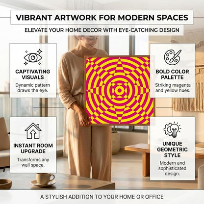 Therapeutic color blocks to uplift mood in clinics.