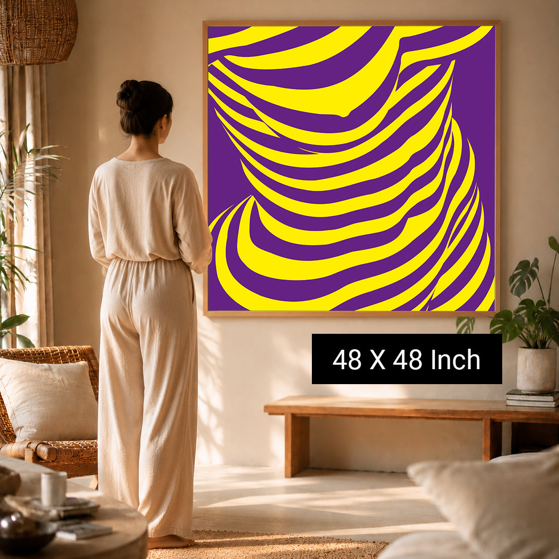 Calm mind wall decoration featuring ethereal watercolor blends