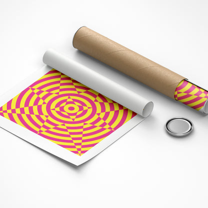 Calm visual therapy print with soft rounded organic forms