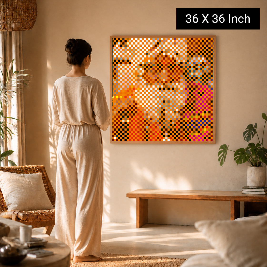Calming bedroom wall art print for better sleep and relaxation
