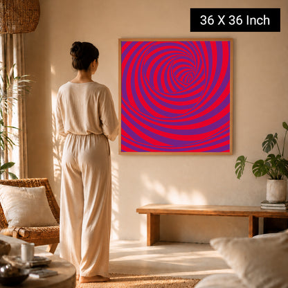 Color psychology wall art engineered for stress management