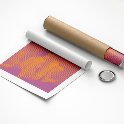 Delicate pastel color field poster for gentle mental reset