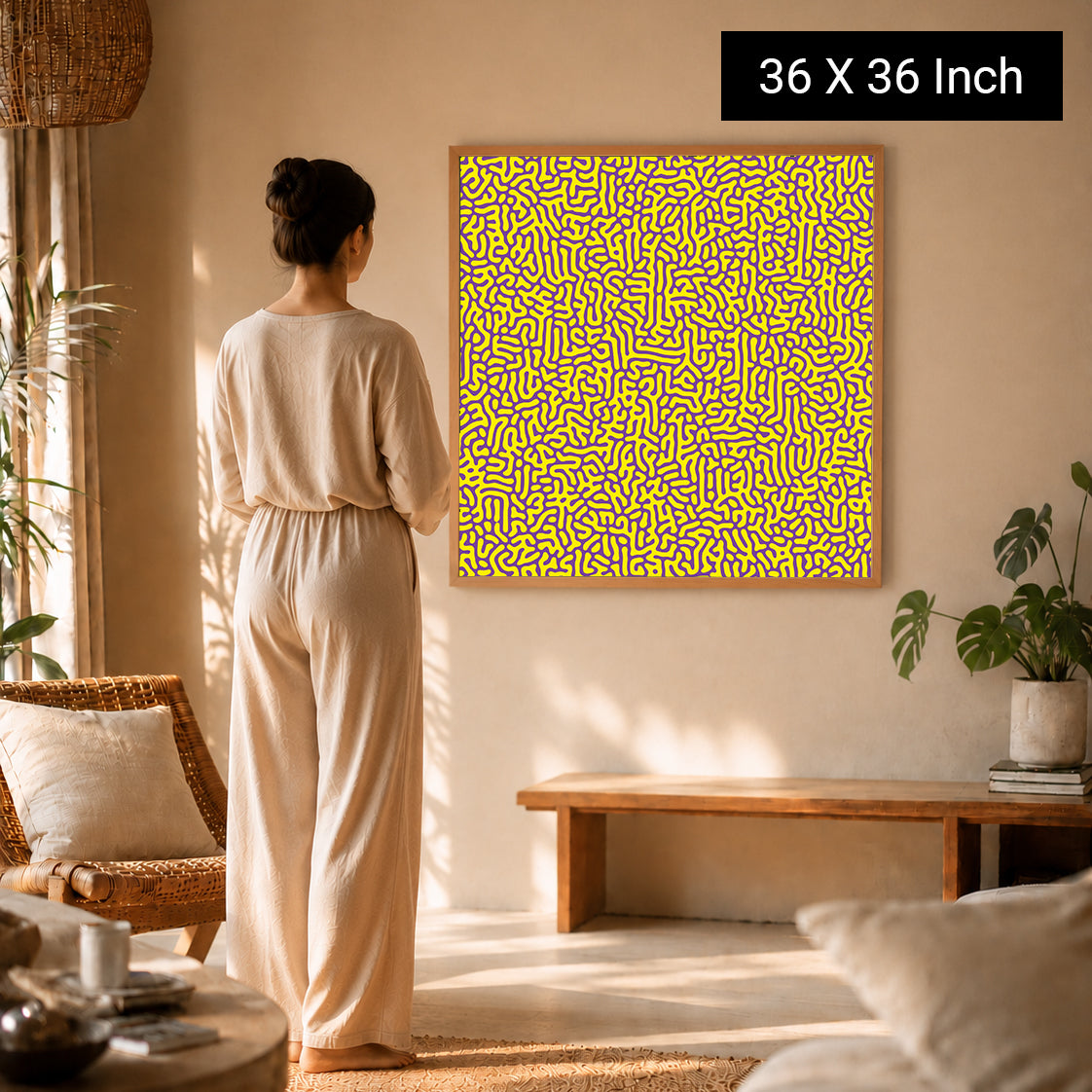 Digital detox mindfulness art print for desk wall decor