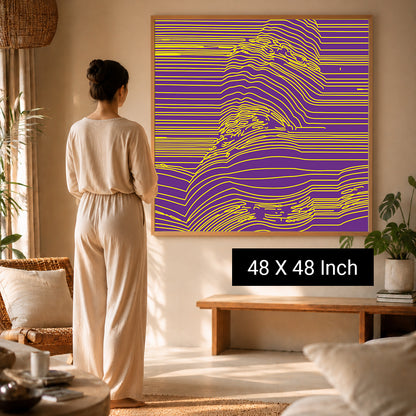 Zen visual focal art print for deep relaxation and savasana