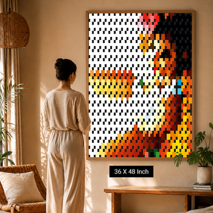 Ethereal eclipse glow art print for visual meditation focus
