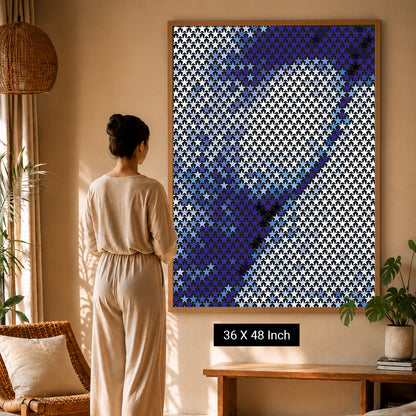 Ethereal galaxy nebula poster for deep calming and reflection
