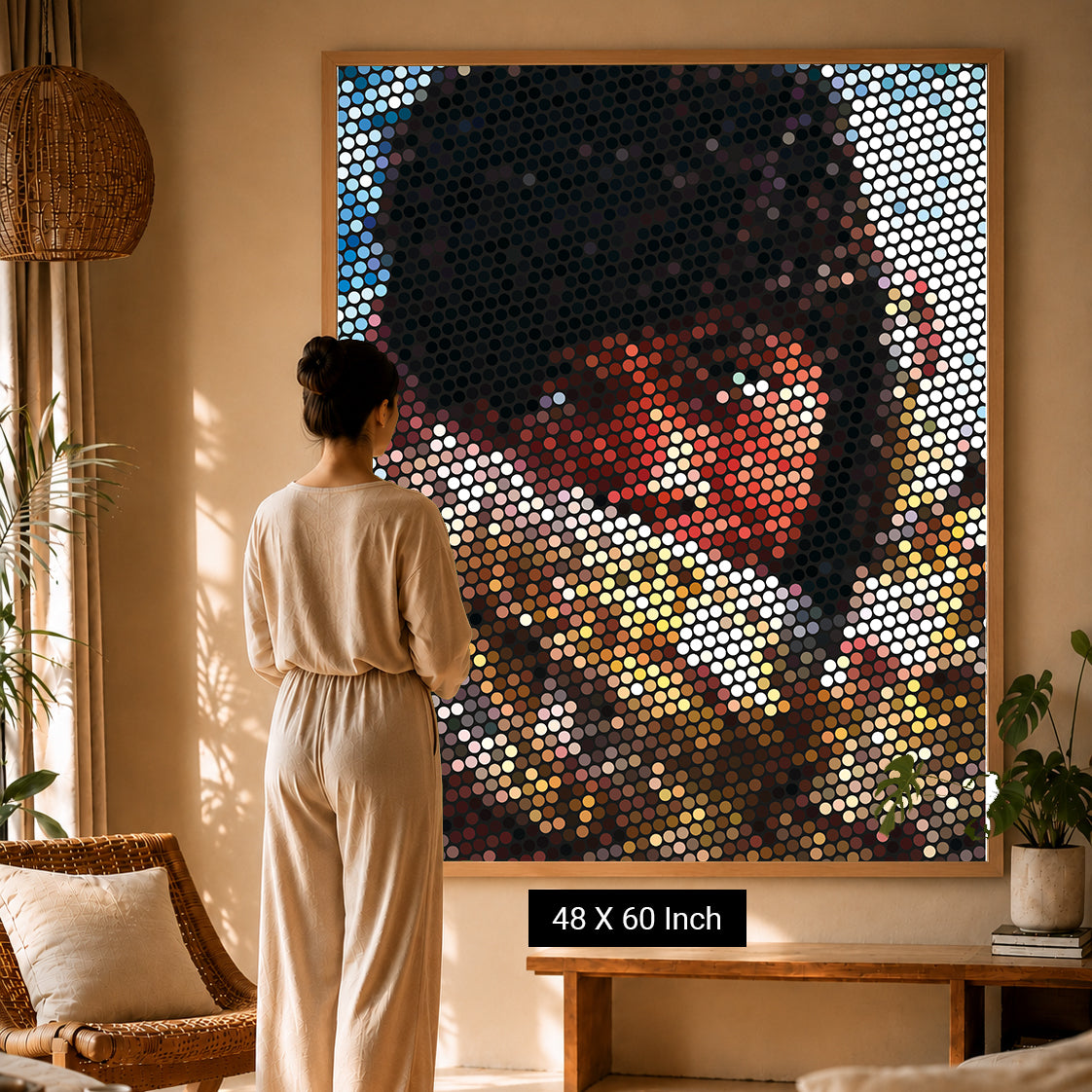 Ethereal light beam abstract canvas for peaceful visual flow