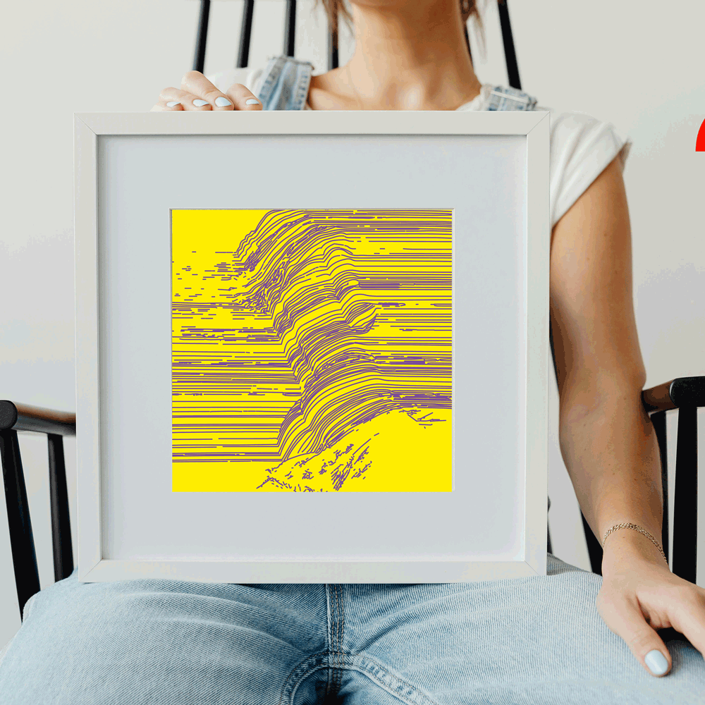 Gentle color transition artwork for therapeutic dialogue rooms