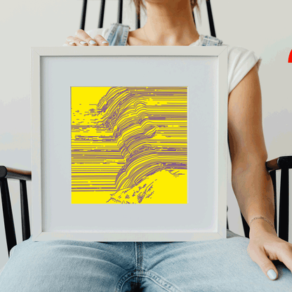 Gentle color transition artwork for therapeutic dialogue rooms