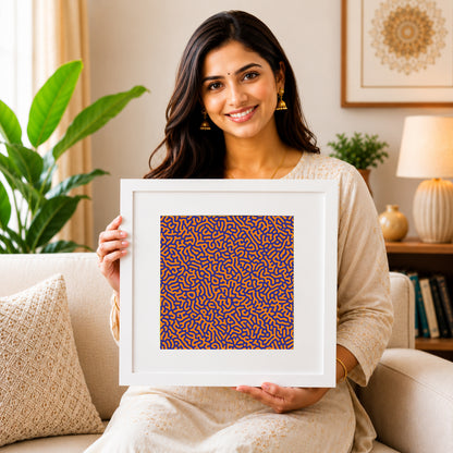 Serene pebble pattern wall art for wellness rooms.