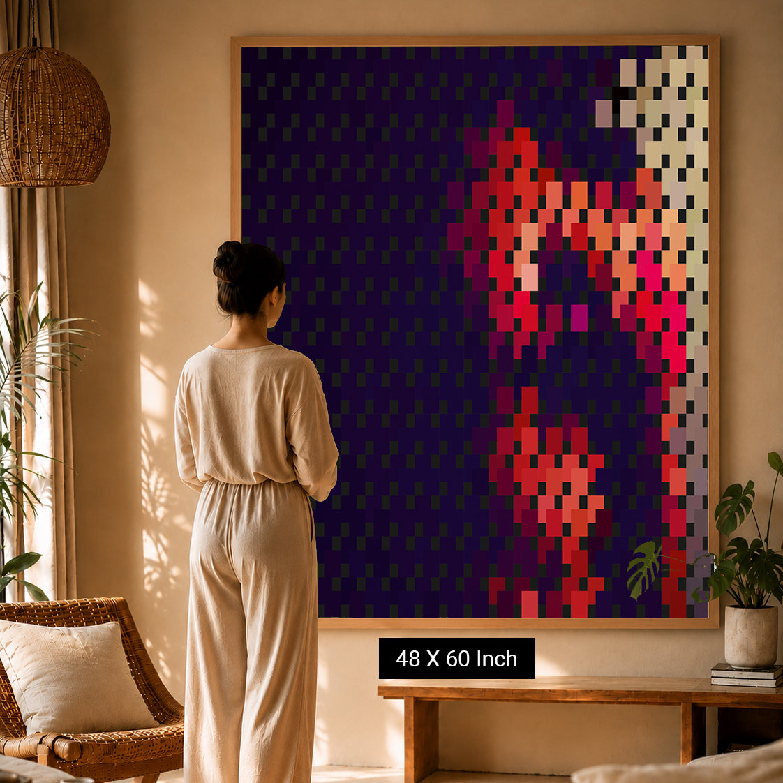 Mesmerizing fluid art print for creating stress-free room vibes