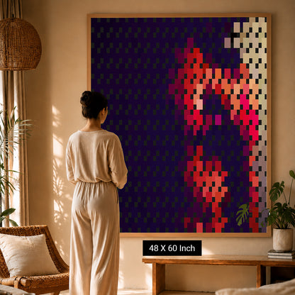 Mesmerizing fluid art print for creating stress-free room vibes