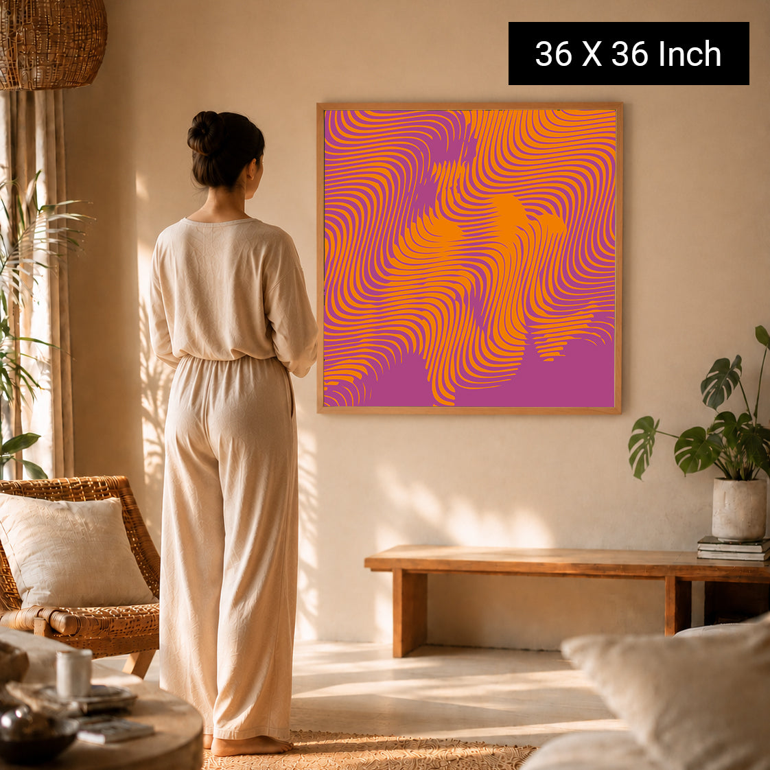 Mindful geometry print for spiritual and wellness centers