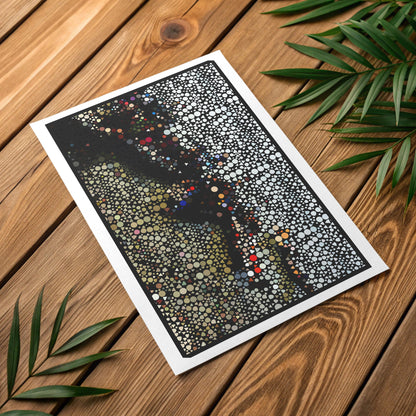 Minimalist dawn line art print for Scandinavian interior style
