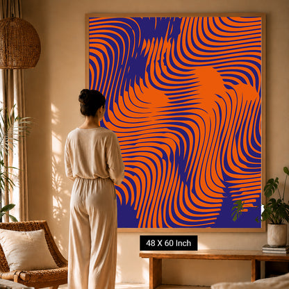 Minimalist stone abstraction poster for tranquil home atmosphere