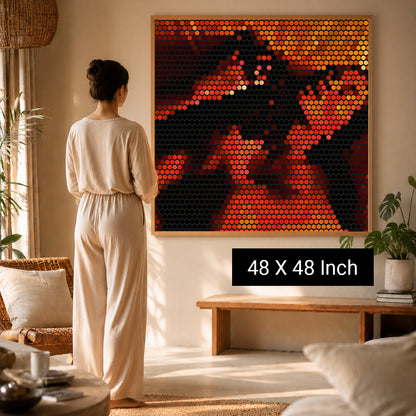 Modern abstract print for creative agency conference rooms