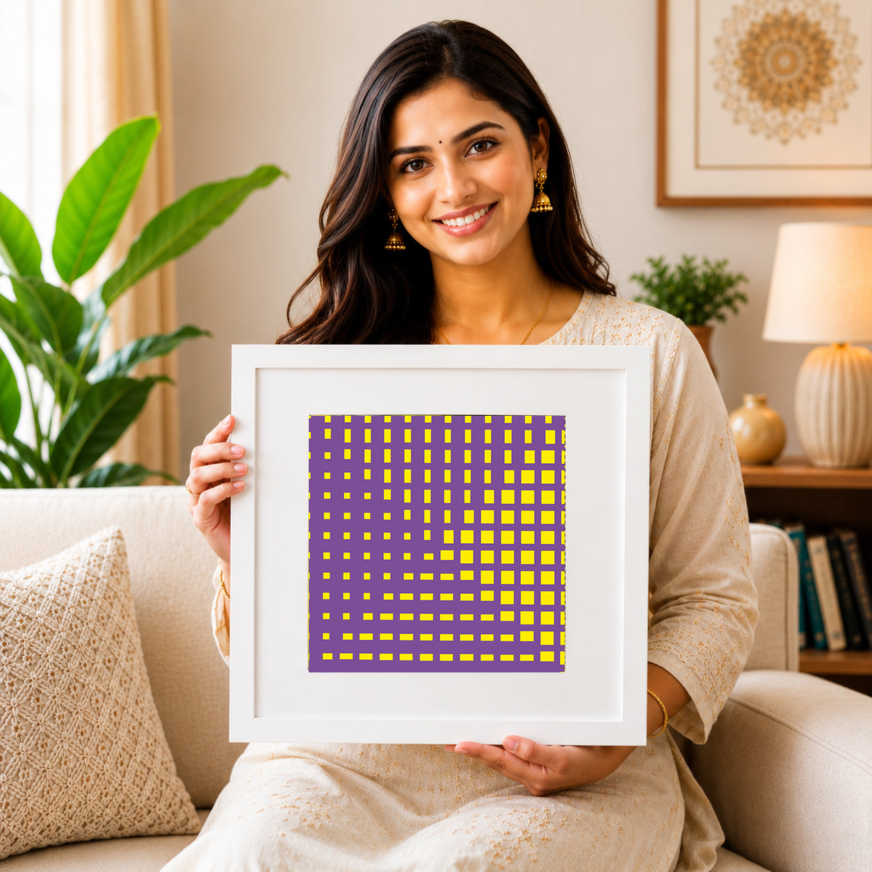 Equilibrium Floating Cube Illusion Poster | Available in Paper, Canvas, Unframed & Ready-to-Hang