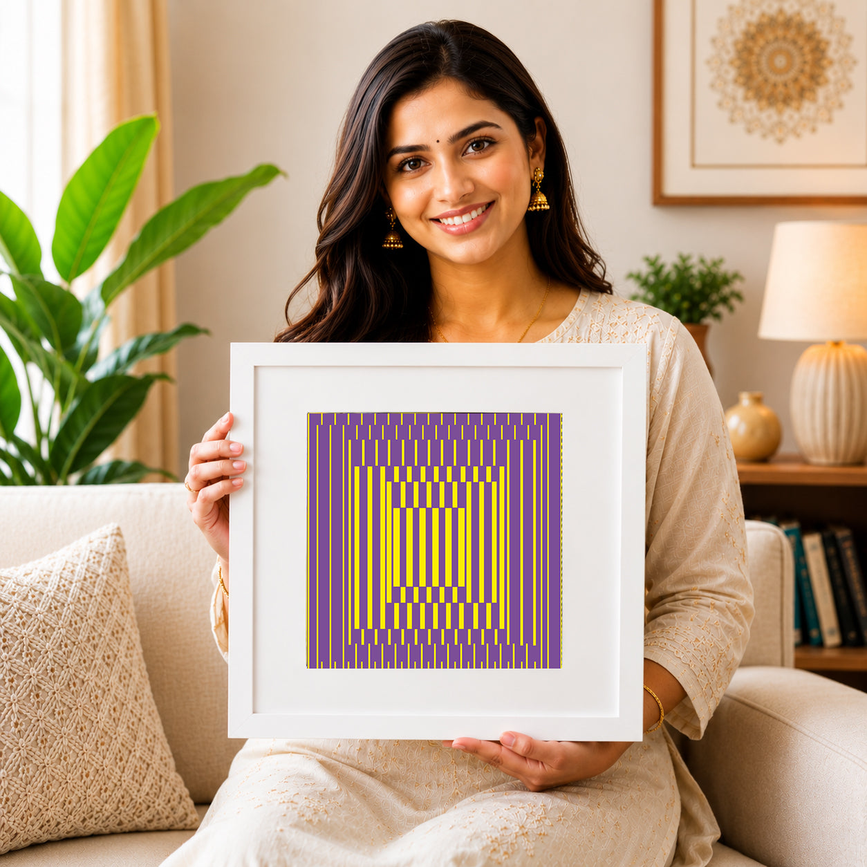 Ambient Illusion Decor for Mindfulness Spaces | Available in Paper, Canvas, Unframed & Ready-to-Hang